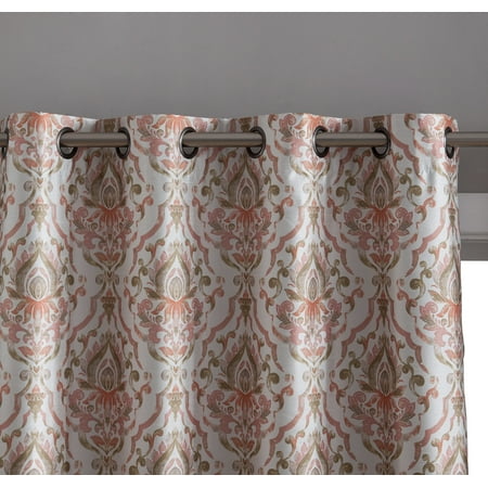 Hlc Me Verona Damask 100 Room Darkening Thermal Insulated Curtain