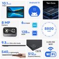 thumbnail image 4 of Android 13 Tablet, 10.1 Inch Tablets, 6GB RAM 128GB ROM 512GB Expand, 2560*1900 IPS Touchscreen 10-Core Processor 8MP+24MP Dual Camera WiFi Bluetooth GMS, Black, 4 of 7