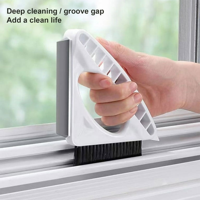 2 in 1 Window Frame Door Groove Cleaning Brush Hand-held Crevice