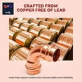 thumbnail image 5 of DMNI ProPress 3/4" Plumbing Copper Fitting – 90 Degree PEX Elbow Copper Fitting Lead Free – 20 Pack, 5 of 5