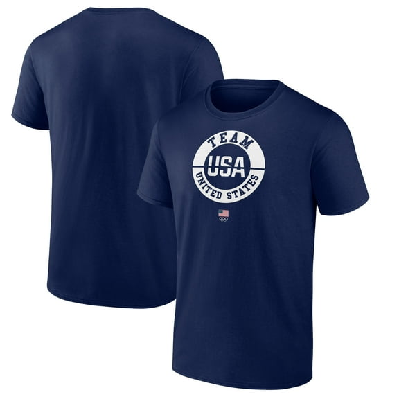 Men's Fanatics Navy Team USA 2024 Olympics Badge T-Shirt