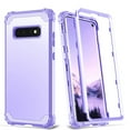 thumbnail image 2 of Dteck Galaxy S10 Case, Dteck Heavy Dual Layer Rugged Shockproof Case Hard PC Protective Back Cover For Samsung Galaxy S10, Light Purple, 2 of 10