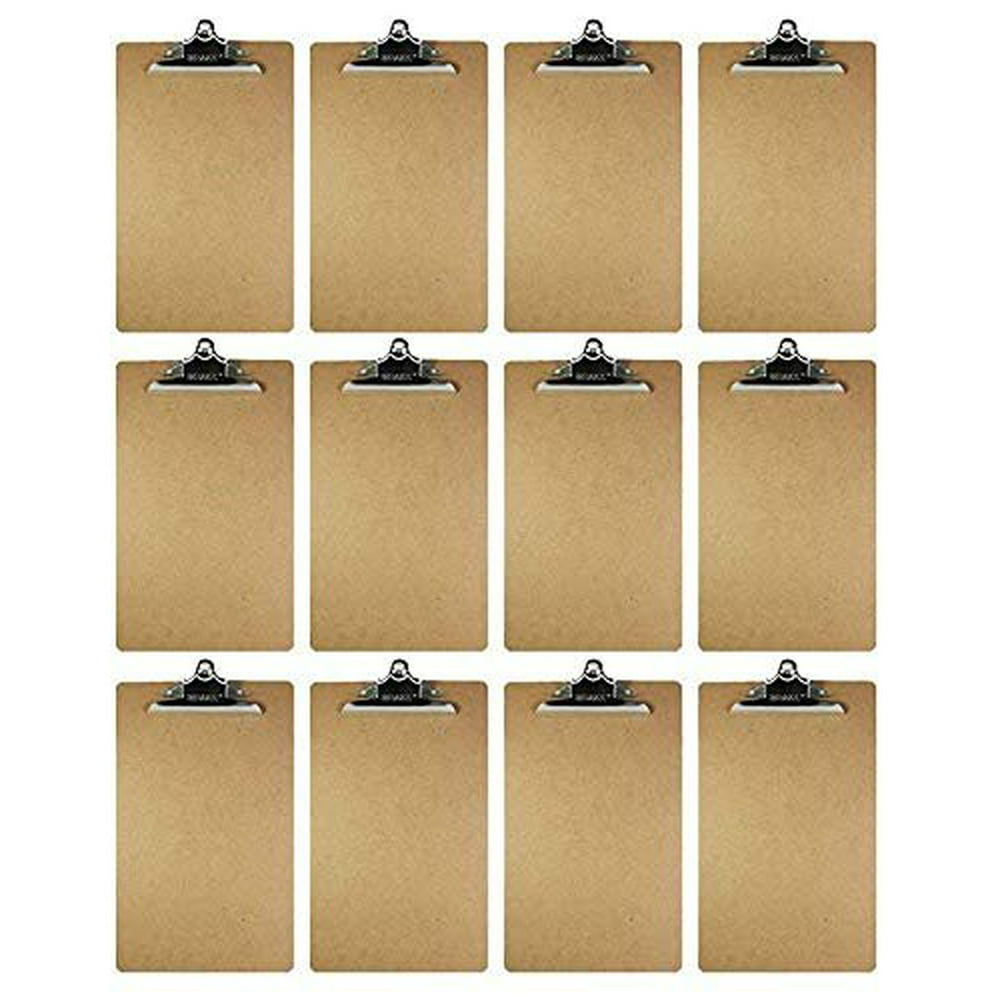 Clipboard Legal Size Clipboard With Premium Sturdy Metal Clip 12 Pack