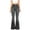 Dark Gray, variant on Women’s Flare Denim Jeans – High Waisted Button Up Bell Bottom Stretch Classic Flared Pants