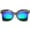 Green / Green Mirror, variant on sunglassLA Unisex Womens Oversize Side Cut Marble Frame Iridescent Lens Cat Eye Sunglasses (Red / Magenta Mirror) - 59mm
