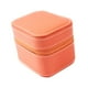 thumbnail image 5 of Caja de almacenamiento para relojes, estuche de exposición para relojes de pulsera, regalo, portátil, compacto, elegante con forro suave para mujeres Naranja, 5 of 8