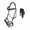 Brown/Beaded, variant on Horse Western Padded Leather Beaded Bitless Sidepull Bridle 77RT17BR-F