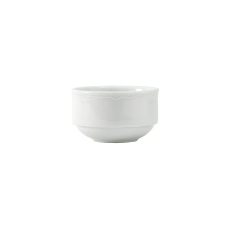 

Tuxton Charleston Porcelain White Scalloped 8-Ounce Stackable Bouillon Pack of 36