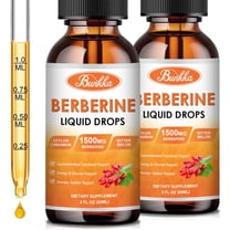 (2 Pack) Berberine Supplement, 1500mg Supplement Supports Immune System & Gastrointestinal, 2 fl oz