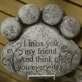 thumbnail image 4 of Gerson 10-Inch Long Cement Pet Memorial Paw Print Stepping Stones (Set of 2), 4 of 4