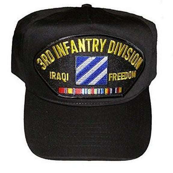 US ARMY THIRD 3RD INFANTRY DIVISION ID IRAQI FREEDOM VETERAN OIF HAT W/ RIBBONS