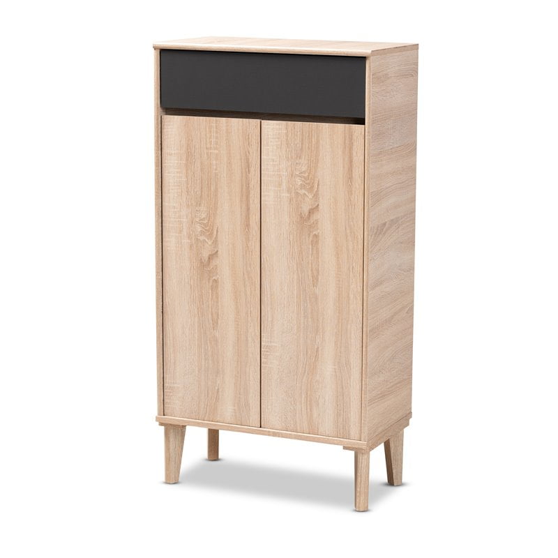 Scandinavian Multi Tone Delta Shoe Cabinet Storage Solution Solid wood Feet 