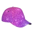 thumbnail image 2 of Goofa Pink Purple Glitter Printed Baseball Cap for Men and Women - Adjustable Unisex Hat for Sports and Casual Wear,Sun protection Casual Outdoor Everyday Fashion Cap, 2 of 9
