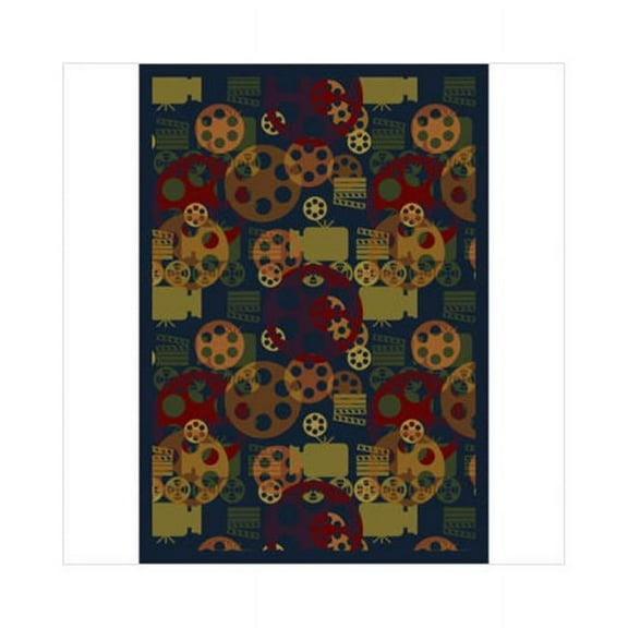 Blockbuster 5'4" x 7'8" Area Rug In Color Multi