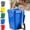 Blue, variant on Funny Recycling Bin Coffee Mug, Ceramic Trash Can Shaped Mug with Lid, Novelty Desktop Cup for Home Office Gift