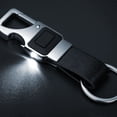 thumbnail image 3 of Llavero de cuero para hombre, llavero de metal para coche, herramienta multifuncional, llavero con abridor de botellas, 3 of 5