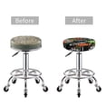 thumbnail image 5 of Bingfone12 Inch Padded Round Bar Stool Cover Cushion With Elastic Fabric Round Chair Seat - Dinosaur Skeleton, 5 of 7