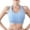 Blue, variant on XFLWAM Sports Bras for Women High Support No Underwire Bralette Full Coverage Bra Workout High Impact for Running Underwear