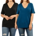 thumbnail image 1 of Women Casual Short Sleeve Realxed Fit Basic T-Shirt Tops (S-3XL), 1 of 3