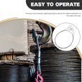 thumbnail image 4 of OUNONA 4Pcs Heavy Duty Stainless Steel Wire Rope for Adjustable Picture Frame Hanging, 4 of 8