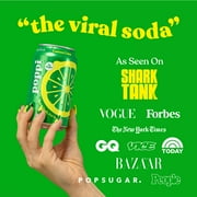 Poppi Lemon Lime Prebiotic Soda, 12 oz, 4 Pack Cans