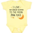 thumbnail image 3 of Inktastic I Love My Great Auntie to the Moon and Back Boys or Girls Baby Bodysuit, 3 of 5