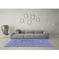 thumbnail image 3 of Ahgly Company Indoor Rectangle Solid Blue Modern Area Rugs, 5' x 7', 3 of 4