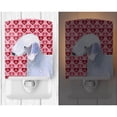 thumbnail image 2 of Caroline's Treasures SS4483CNL Bedlington Terrier Hearts Love and Valentine's Day Portrait Ceramic Night Light, 6x4x3",, 2 of 2