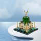 thumbnail image 4 of Figura de edificio de cristal 3D Crystal Taj Miniatura Modelo Estatuilla Edificio Réplica Showpiece Estatua Magideal Figura de edificio de cristal, 4 of 7