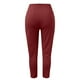 thumbnail image 3 of WILLBEST Pantalones Casuales de Mujer, Pantalones de Trabajo Cortos de Cintura Alta, Pantalones Con Cremallera, Pantalones Casuales Holgados, Cintura Elástica, Pierna Ancha, Moda Con Bolsillo, 3 of 4