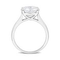 thumbnail image 5 of 3.50 Carat (Ctw) Lab-Created Solitaire Moissanite Engagement Ring in Sterling Silver, 5 of 6