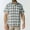 White, variant on Gifts Dianli Summer Casual Plaid Short Sleeve Collared Button-Up Shirt Men's Lightweight Breathable Cotton Linen Pocket Relaxed Fit Beach Office Daily Wear Summer Casual