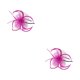 thumbnail image 2 of Minnieouse Tocado de malla para mujer, accesorios de fotografía multicolor, maquillaje nupcial, etapa ajustable, Cosplay, rosa Rosa roja 2Conjunto, 2 of 6