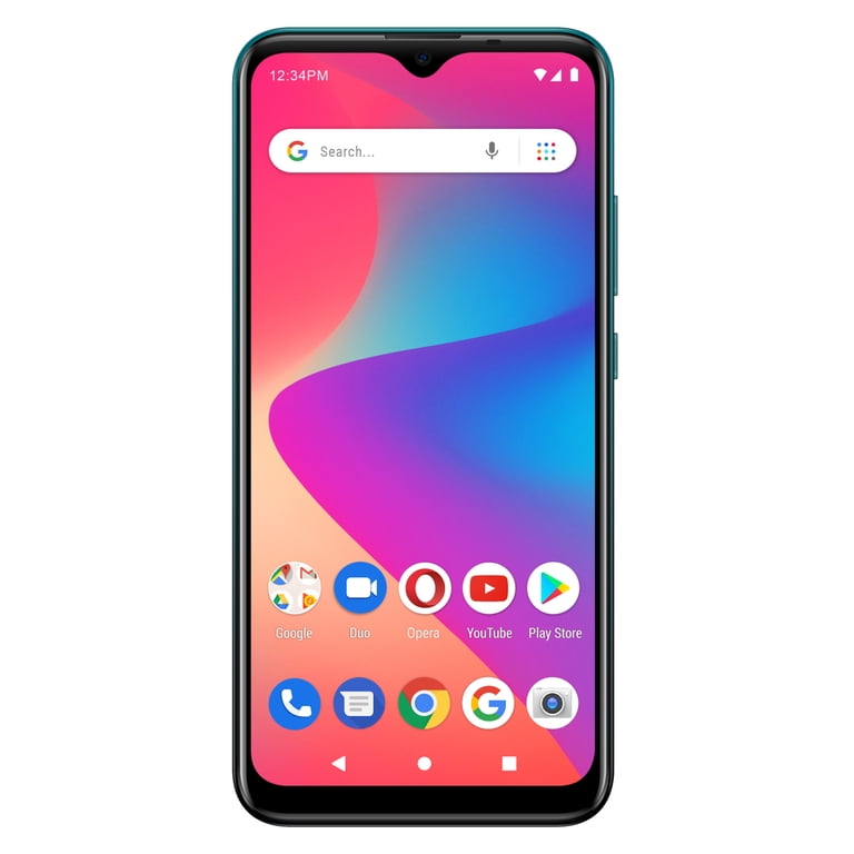 新品高速SSD G50-30 4GB RW 無線 Bluetooth カメラ BLU G50 Plus G0350WW 32GB GSM Unlocked Android Smart Phone - Green