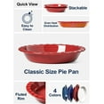 thumbnail image 7 of LE TAUCI Set of 2 Ceramic Pie Pans, 36 OZ Pie pans 9 Inch Round Baking Dishes with Fluted Rim, Oven Safe up to 500°F, Microwave & Dishwasher Safe, Red, 7 of 7