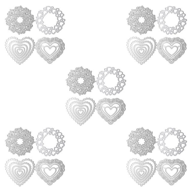 fastboy 1 Set School Supply Creative DIY Dies Cutter Versatile High-strength Template Molds for Making Album Paper Scrapbooking As shown 5Set