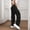 Black women cargo pants high waisted a1, variant on Cagogo Women's Cargo Pants High Waisted Loose Casual Flowy Solid Long Trousers Streetwear Party Travel Hiking Lightweight Summer Pants, Green 2XL
