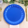 thumbnail image 5 of Balsa Circle 25 Royal Blue Geometric Round 12" Metallic Disposable Dinner Salad Paper Plates Party Events, 5 of 7