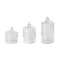 thumbnail image 2 of Decoraciones navideñas, vela electrónica LED de cristal luminosa que imita velas reales y falsas, velas transparentes de color blanco cálido, ideal para bodas y mesas de comedor, luz decorativa., 2 of 6