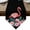 Black, variant on Pink Flamingos Table Runner Linen Burlap Table Runner 90 Inches Long Summer Botanical Flowers Leaves Animals Dresser Scarves for Kitchen Island Coffee Dining Room Party Wedding Holiday Decor 13"x90"