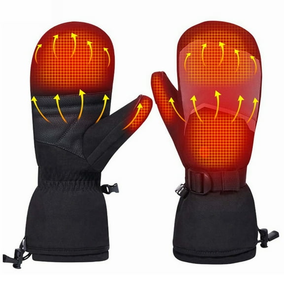 Sun Will Rechargeable Battery Heated Gloves for Men and Women,Winter Warmth Ski Mittens XXS-2XL