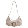 thumbnail image 3 of Bolso Hombro Cuero PU Y2K para Mujer Bandolera Plisado Viajes (), 3 of 9