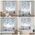 thumbnail image 6 of Blue Coastal Starfish Sheer Curtains 63 Inches Long, Beach Nautical Shell Eucalyptus Summer Light Filering Curtains, Breathable Simi Curtain Privacy Drapes for Living Room Bedroom Window Treatment, 6 of 9