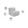 thumbnail image 2 of Meridian Furniture Ollie Grey Boucle Fabric Armless, 2 of 9