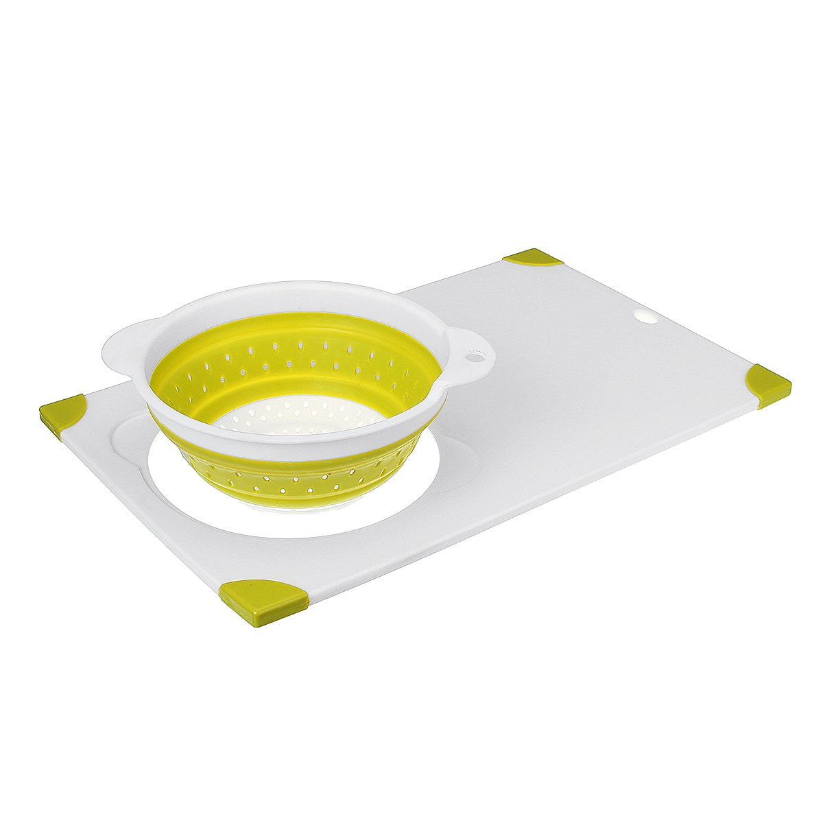 Multifunctional Kitchen Cutting Board with Colander 2 in 1 Strainer