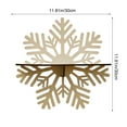 thumbnail image 3 of WEGFTDUOP Wooden Christmas Wall Shelf Snowflake Christmas Organizer Simply Home Bedroom Wall Decoration, 3 of 8