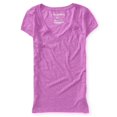 thumbnail image 1 of Camiseta Básica Aeropostale Cuello en V Mujer Morado Extragrande, 1 of 2