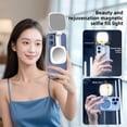 thumbnail image 3 of Magnetic Selfie Light for Phone,5 Led Mode with Mirror,Rechargeable Portable Fill Light for Video Recording/Conference/Vlog/Makeup, 3 of 11