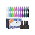 thumbnail image 1 of Geles Semipermanente Gama De Esmaltes Uñas kit De 12 Geles Tonos Morados, 1 of 2