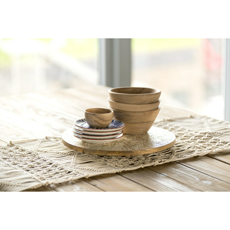 Set Of 4 Montana Wood Bowls - Shiraleah